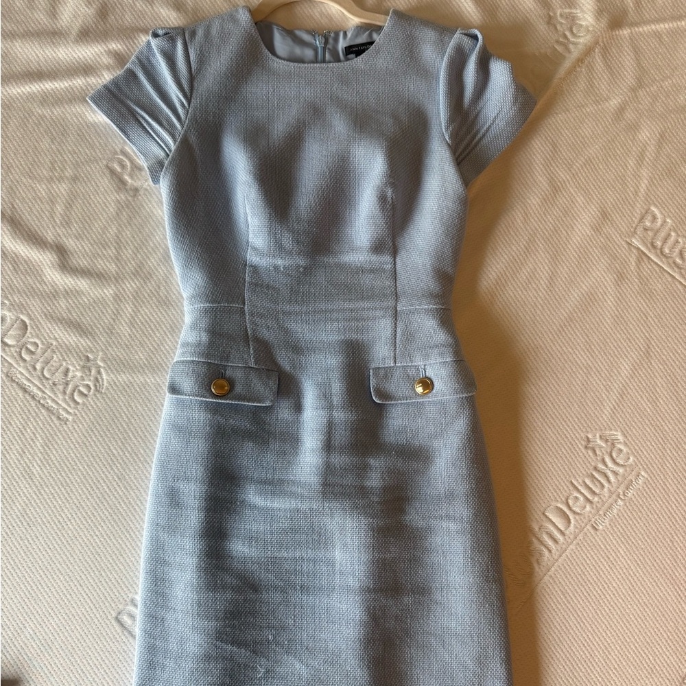 Ann Taylor Light Blue Mini Dress